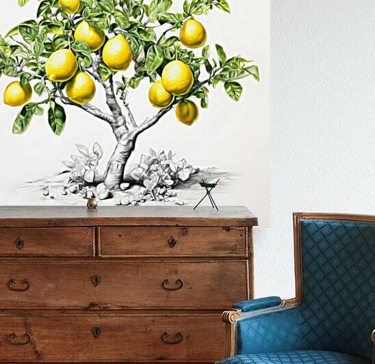  Artistic Botanical Flower Collection – Rose Sunflower and Yellow Bloom Illustrations 19 by Aura Gallery