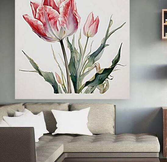  Artistic Botanical Flower Collection – Rose Sunflower and Yellow Bloom Illustrations 52 by Aura Gallery
