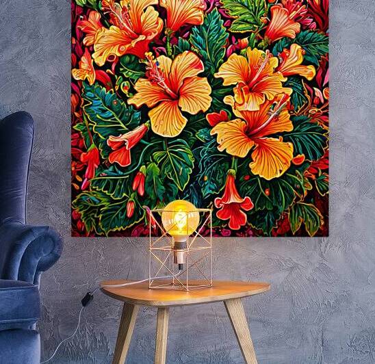 Artistic Botanical Flower Collection – Rose Sunflower and Yellow Bloom Illustrations 12 by Aura Gallery