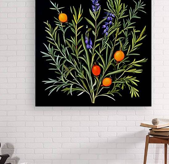  Artistic Botanical Flower Collection – Rose Sunflower and Yellow Bloom Illustrations 65 by Aura Gallery