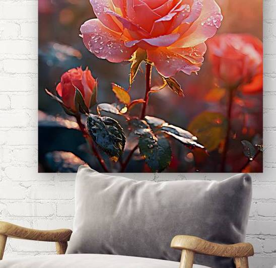 Artistic Botanical Flower Collection – Rose Sunflower and Yellow Bloom Illustrations 35 by Aura Gallery