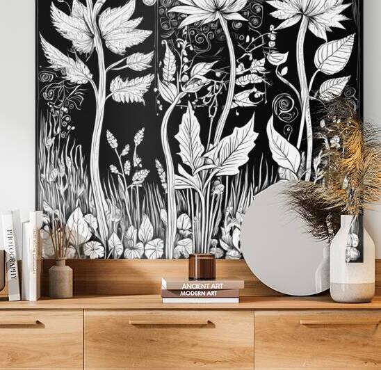  Artistic Botanical Flower Collection – Rose Sunflower and Yellow Bloom Illustrations 43 by Aura Gallery