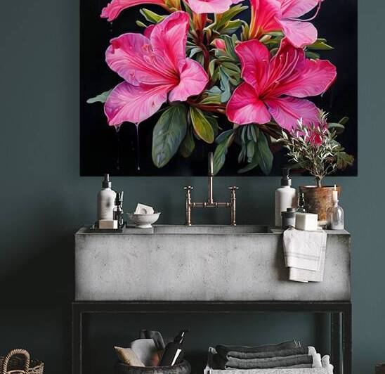  Artistic Botanical Flower Collection – Rose Sunflower and Yellow Bloom Illustrations 52 by Aura Gallery