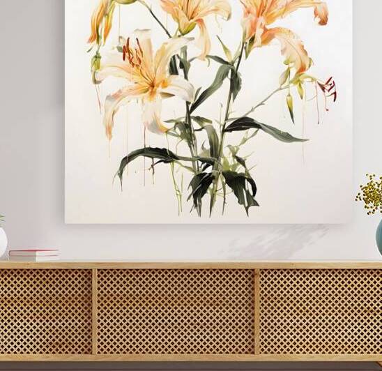  Artistic Botanical Flower Collection – Rose Sunflower and Yellow Bloom Illustrations 39 by Aura Gallery
