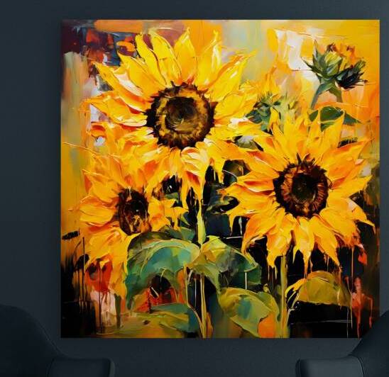  Artistic Botanical Flower Collection – Rose Sunflower and Yellow Bloom Illustrations 3 by Aura Gallery