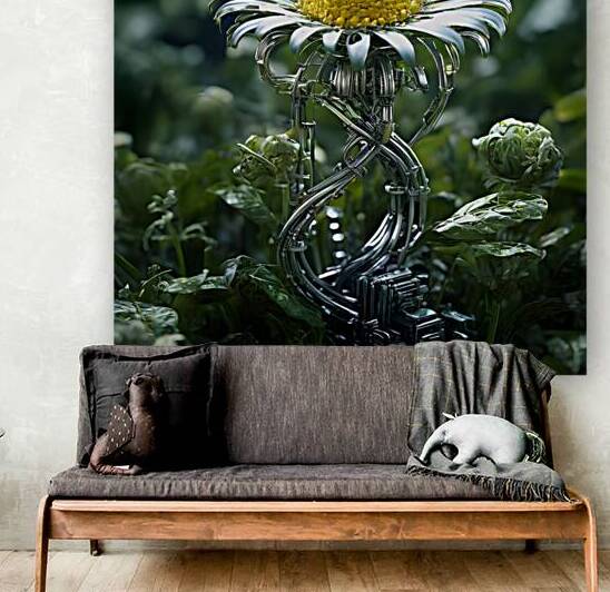  Artistic Botanical Flower Collection – Rose Sunflower and Yellow Bloom Illustrations 68 by Aura Gallery