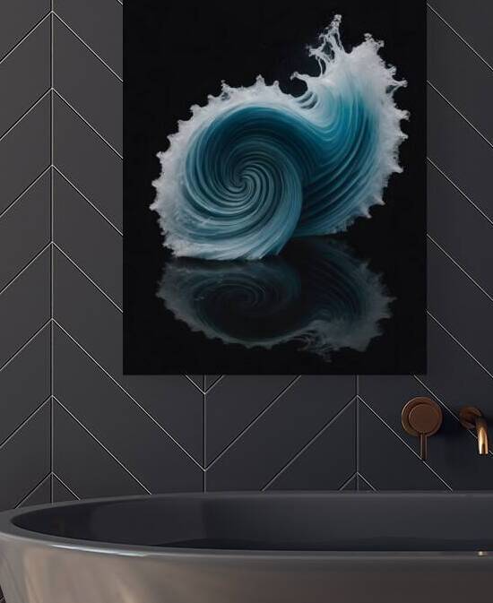  Power and Elegance of Water in Motion 18 by Aura Gallery