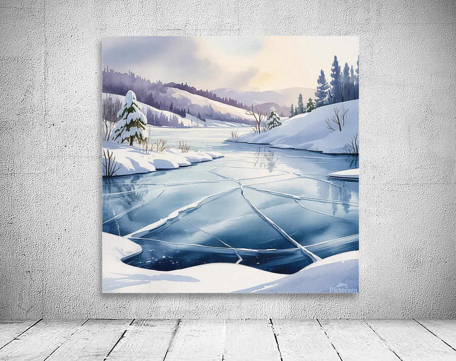 Frozen Winter Lakes 2 Wall Preview