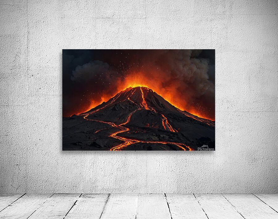 Lava Flow Landscape 4 Wall Preview