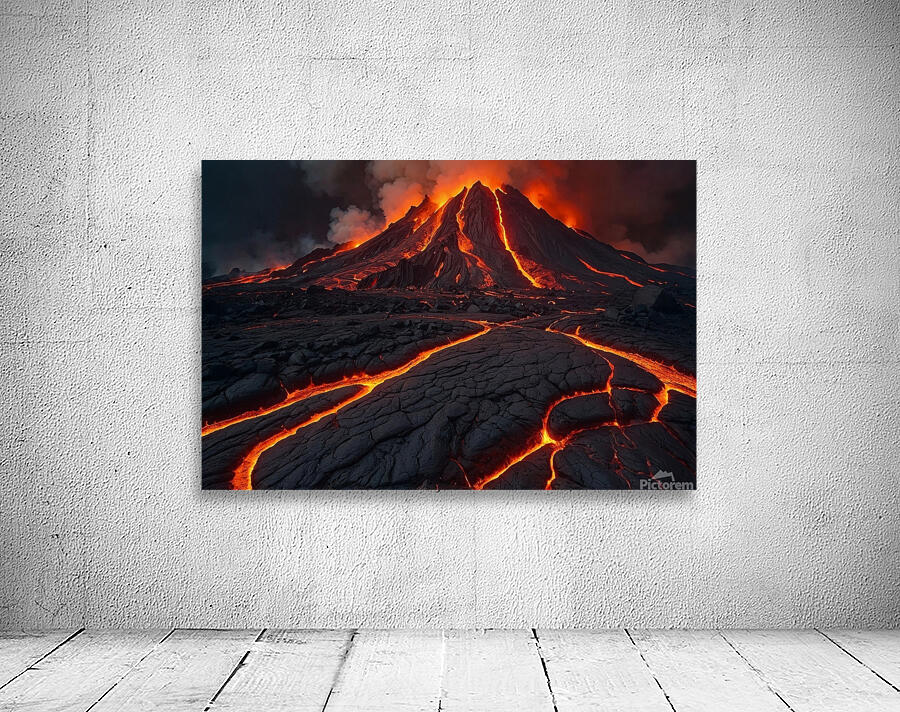 Lava Flow Landscape 2 Wall Preview