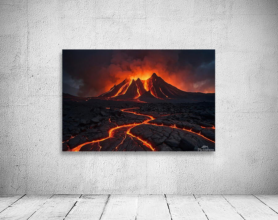 Lava Flow Landscape 3 Wall Preview