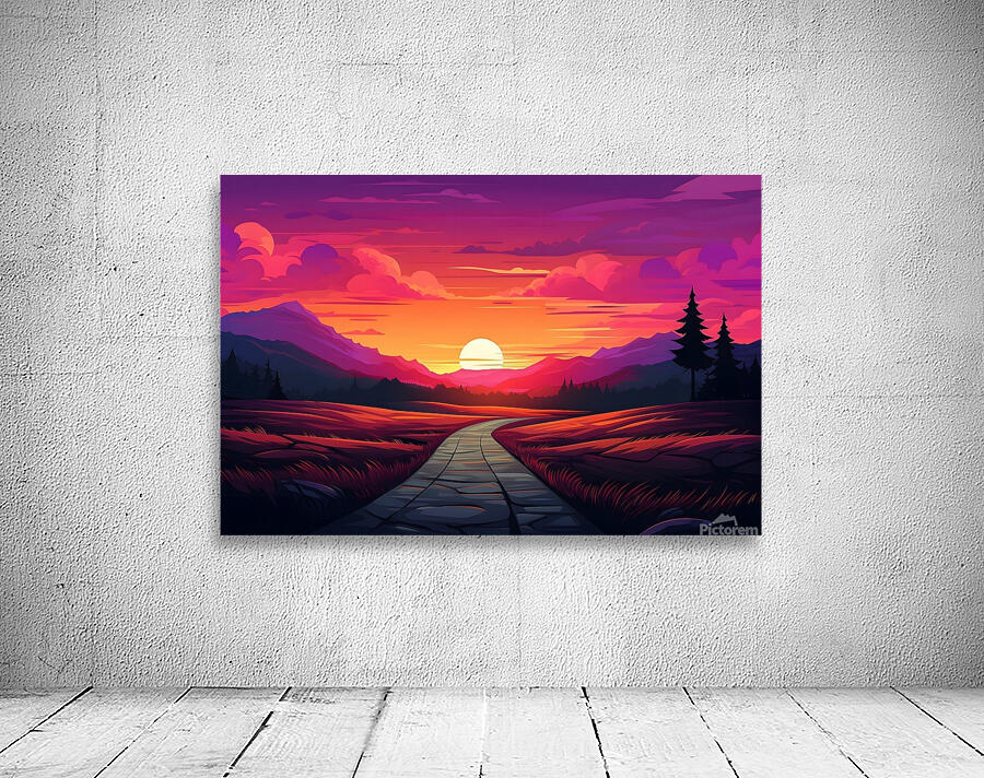 Sunset Landscape 45 Wall Preview