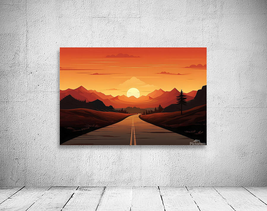 Sunset Landscape 43 Wall Preview