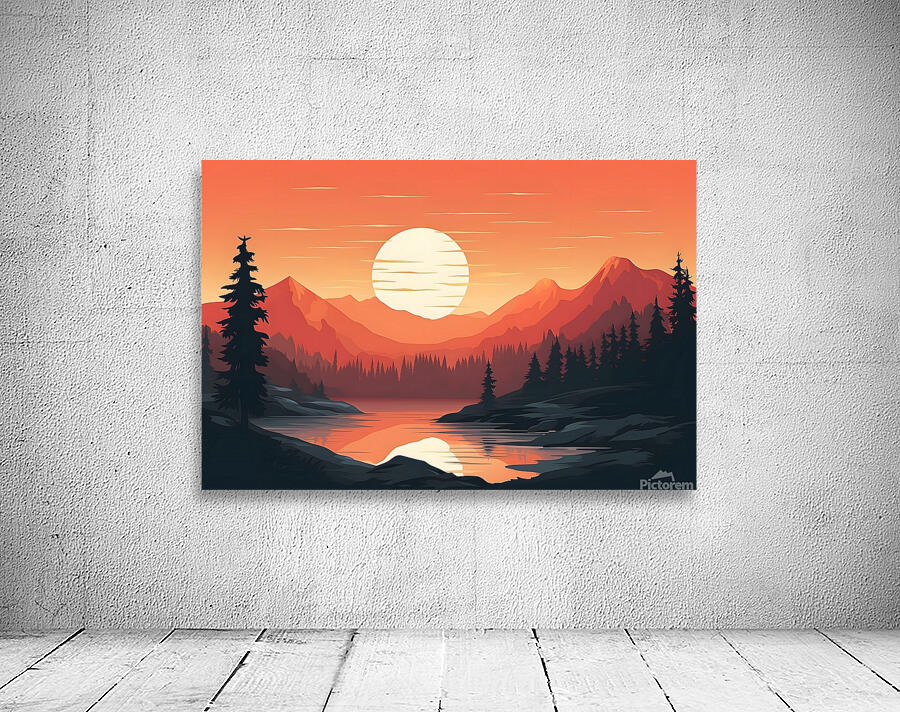 Sunset Landscape 10 Wall Preview