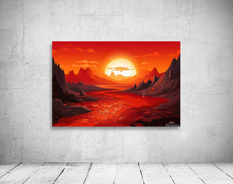 Sunset Landscape 60 Wall Preview