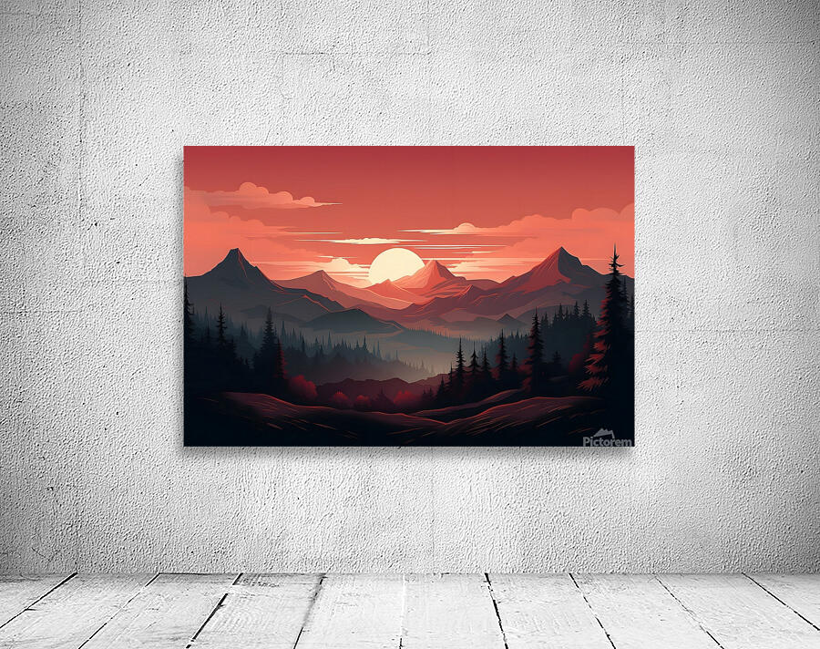 Sunset Landscape 23 Wall Preview