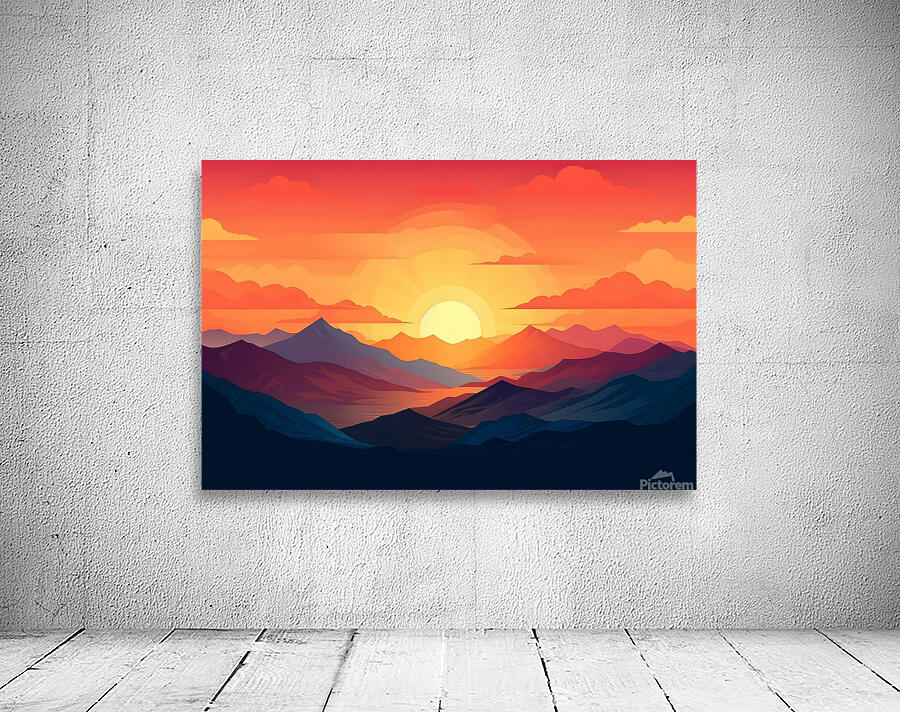 Sunset Landscape 24 Wall Preview