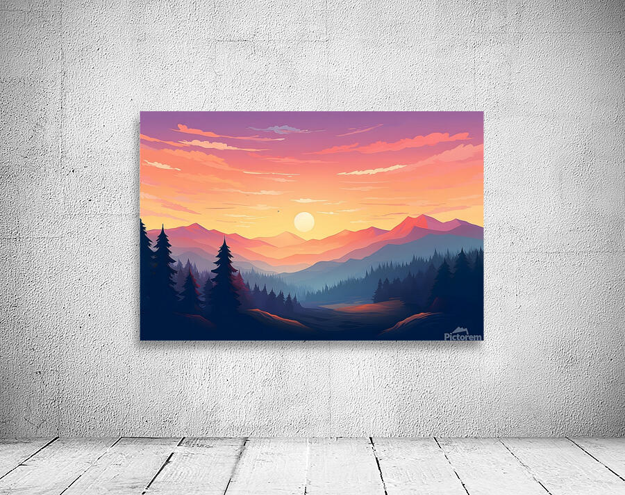 Sunset Landscape 18 Wall Preview