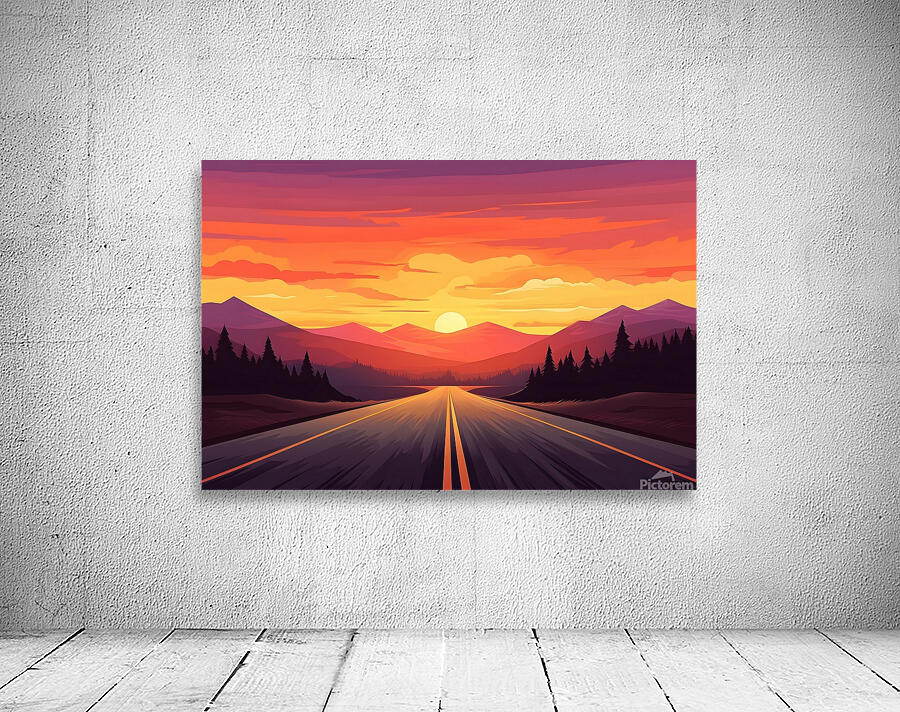 Sunset Landscape 76 Wall Preview