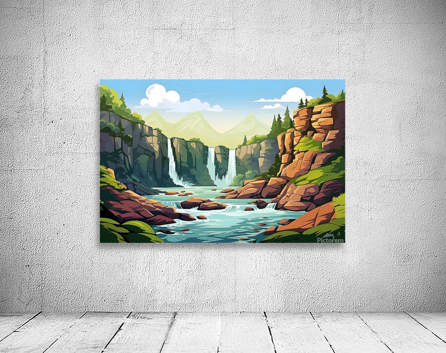 Waterfall Landscape 40 Wall Preview