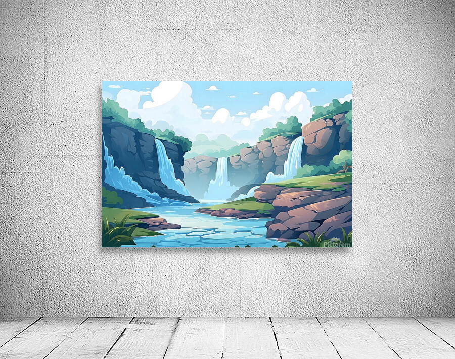 Waterfall Landscape 29 Wall Preview