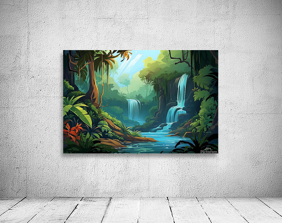 Waterfall Landscape 44 Wall Preview