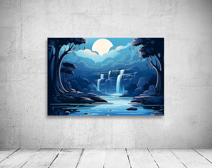 Waterfall Landscape 50 Wall Preview