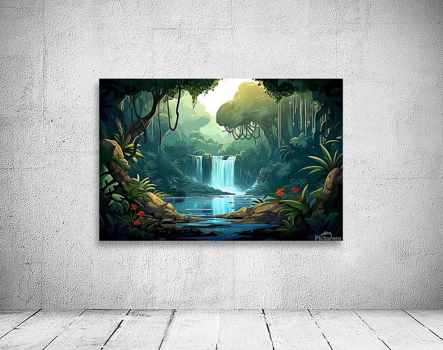 Waterfall Landscape 47 Wall Preview