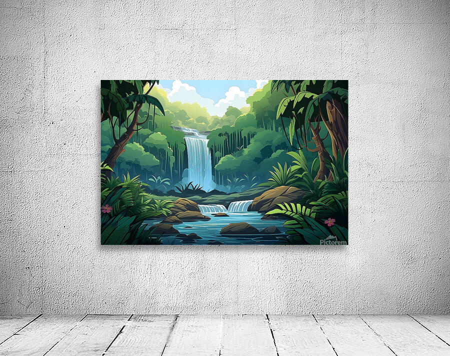 Waterfall Landscape 45 Wall Preview