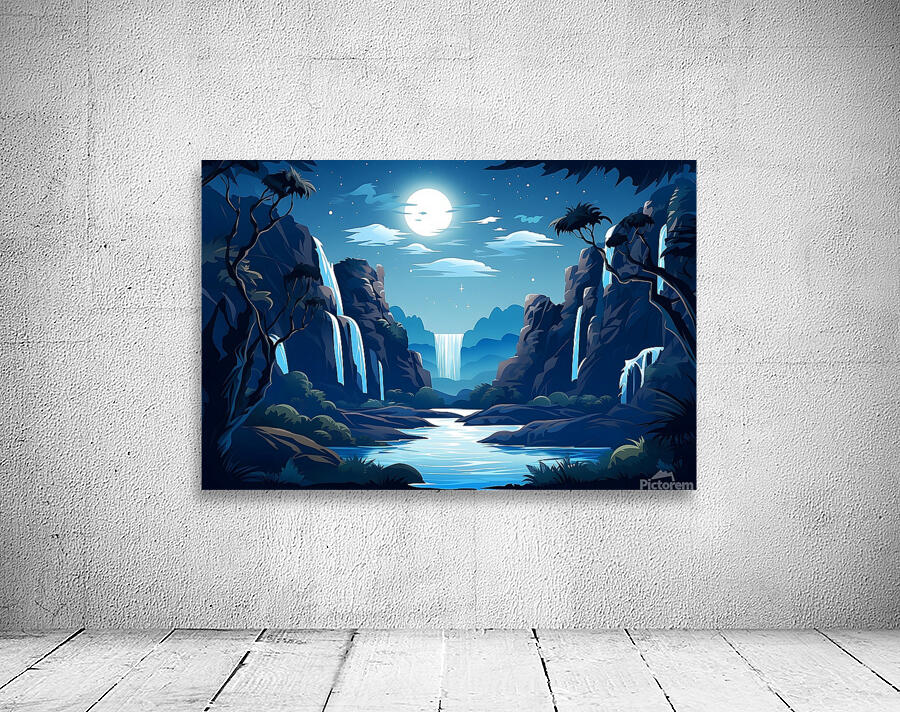 Waterfall Landscape 52 Wall Preview