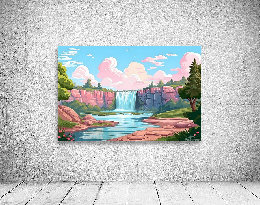 Waterfall Landscape 78 Wall Preview
