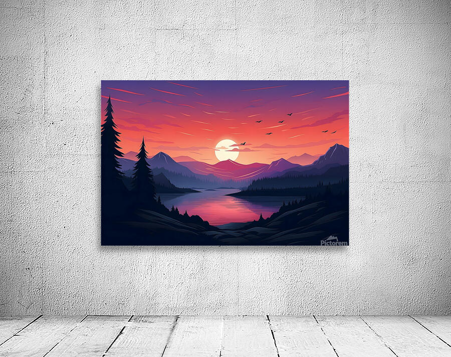 Sunset Landscape 31 Wall Preview