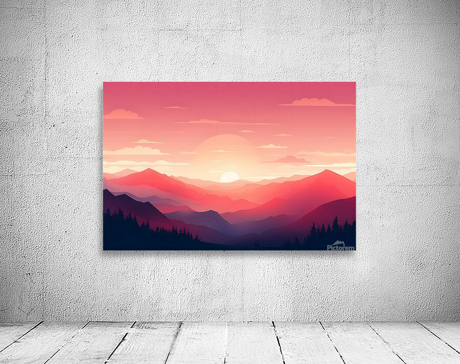 Sunset Landscape 13 Wall Preview