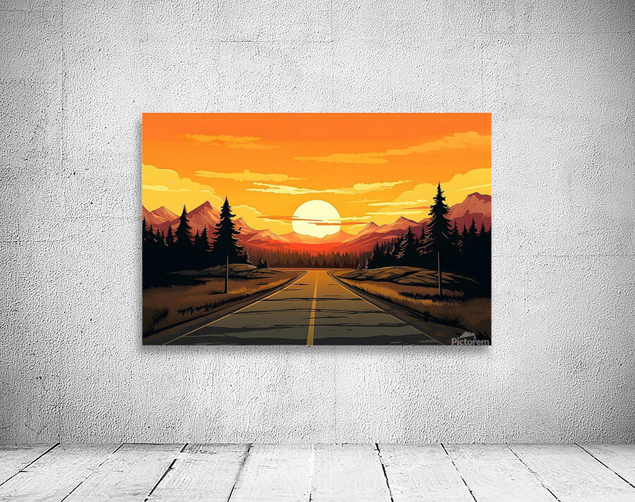 Sunset Landscape 44 Wall Preview