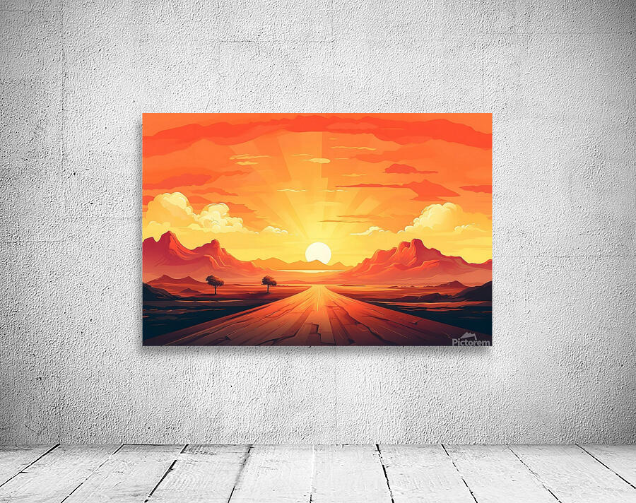 Sunset Landscape 46 Wall Preview