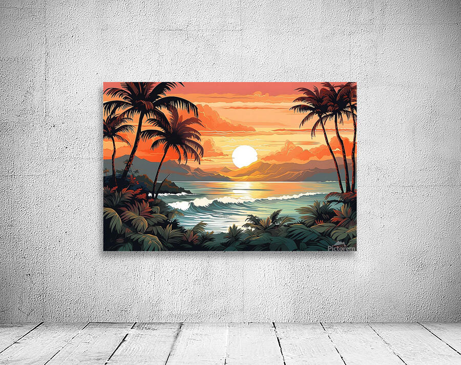 Sunset Landscape 2 Wall Preview