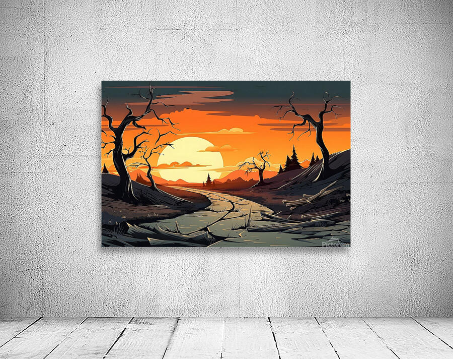 Sunset Landscape 32 Wall Preview
