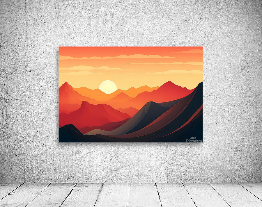 Sunset Landscape 25 Wall Preview