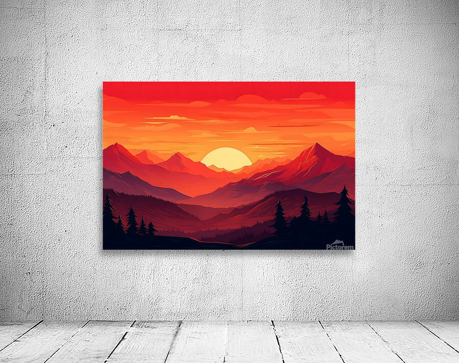 Sunset Landscape 26 Wall Preview