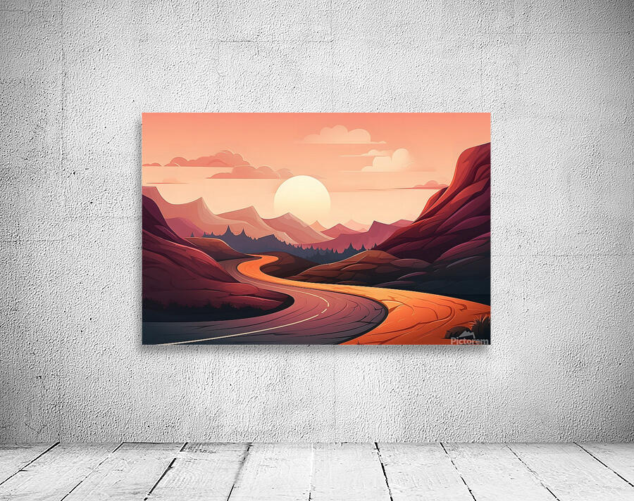Sunset Landscape 33 Wall Preview