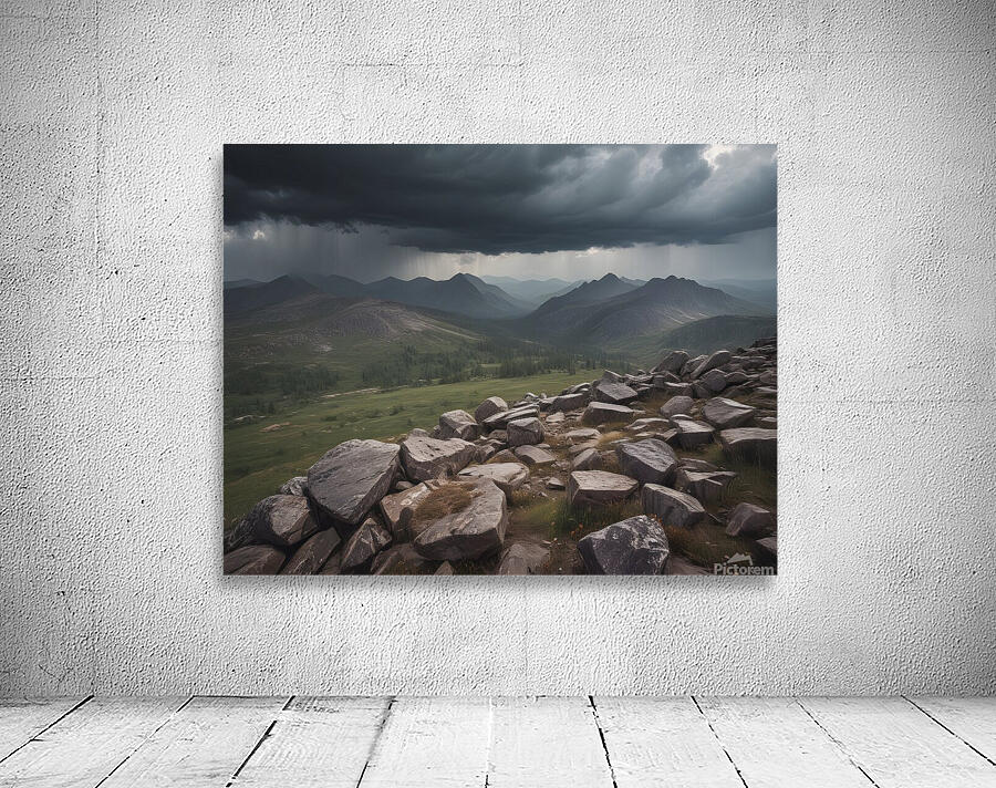 Mountain Landscape Wall Art Print 57 Wall Preview