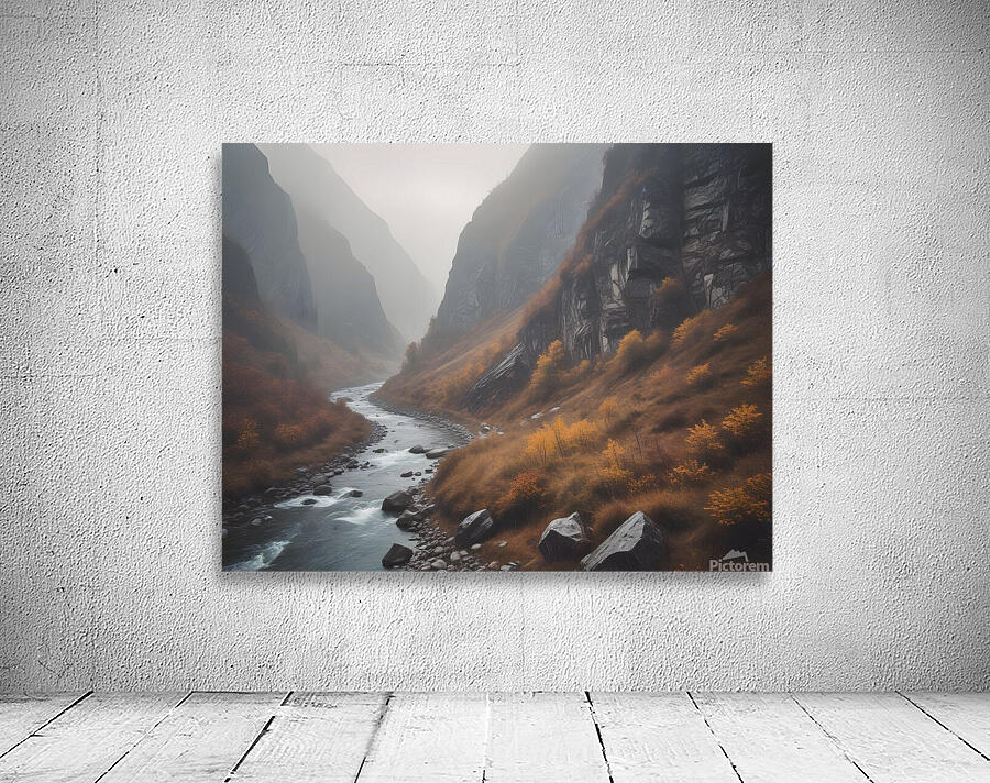 Mountain Landscape Wall Art Print 63 Wall Preview