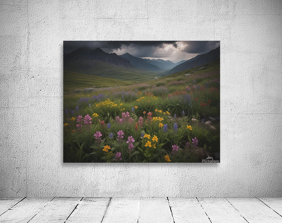 Mountain Landscape Wall Art Print 36 Wall Preview