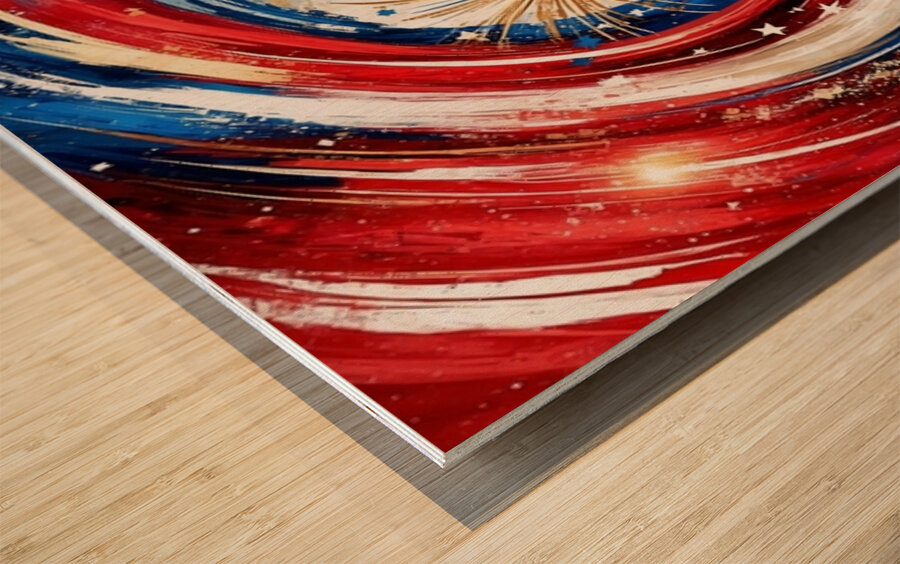 Memorial Day Wallpaper 100 Wood print