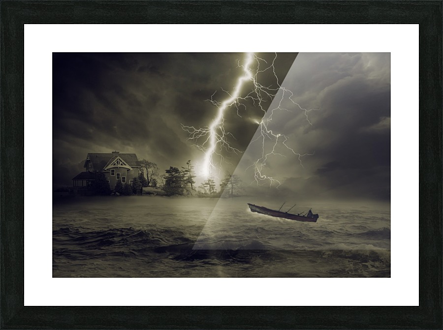 thunderstorm Picture Frame print