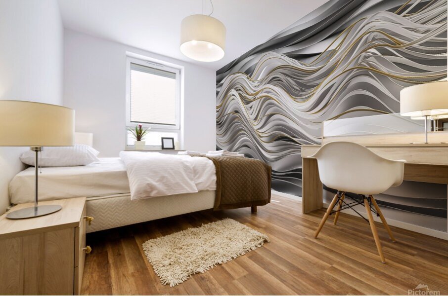 An digital background featuring a mesmerizing dyn Mural print