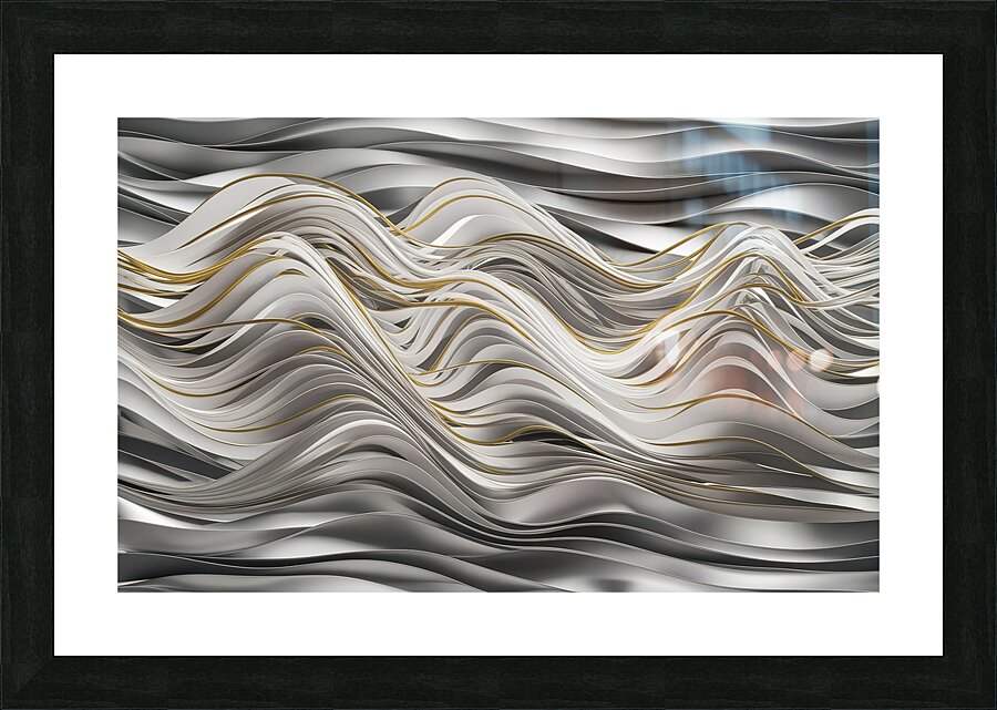 An digital background featuring a mesmerizing dyn Picture Frame print