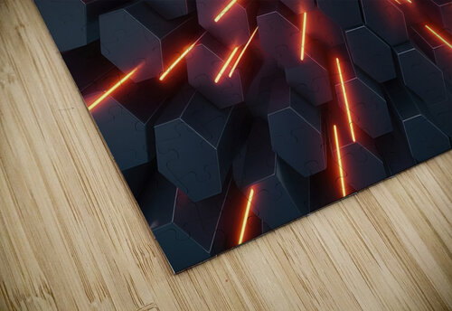 intricate 3D hexagonal pattern 2 Gabriela Ghita puzzle