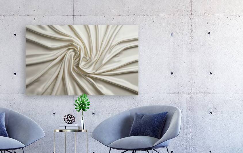 a silky fabric texture in soft white cream tones by Gabriela Ghita