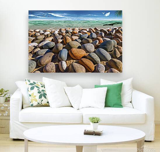 Closeup pebbles on the beach 3 by Gabriela Ghita